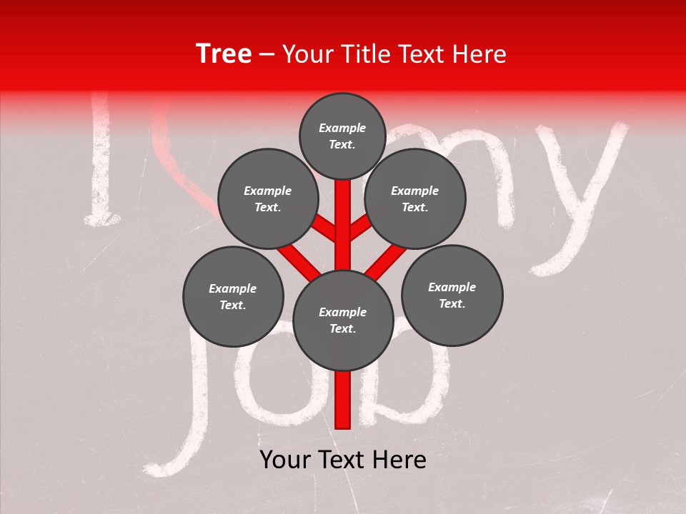 Leadership Text Teamwork PowerPoint Template