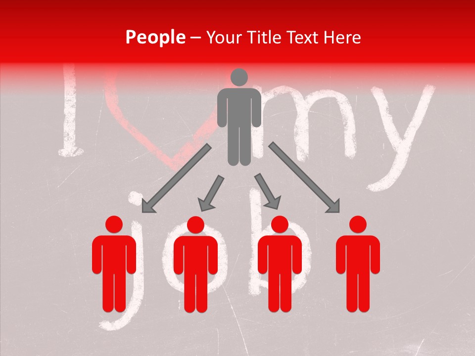 Leadership Text Teamwork PowerPoint Template