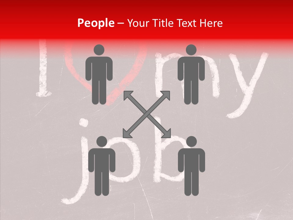 Leadership Text Teamwork PowerPoint Template