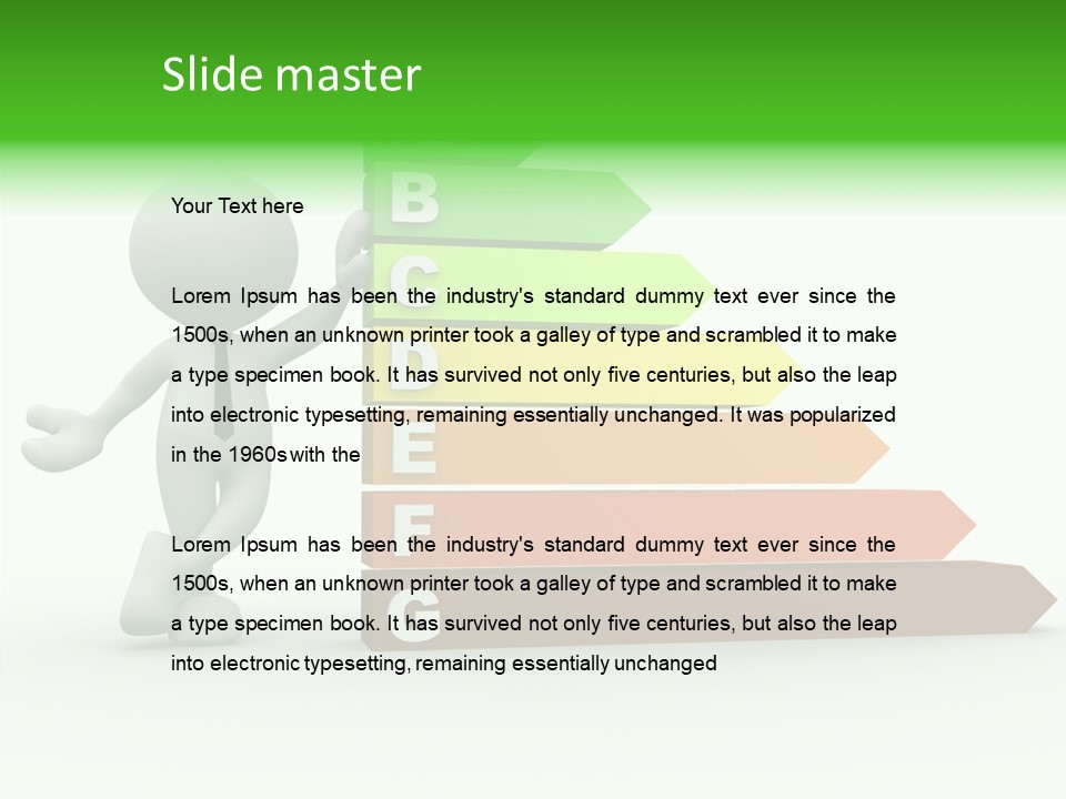 Industrial Construction Arrow PowerPoint Template