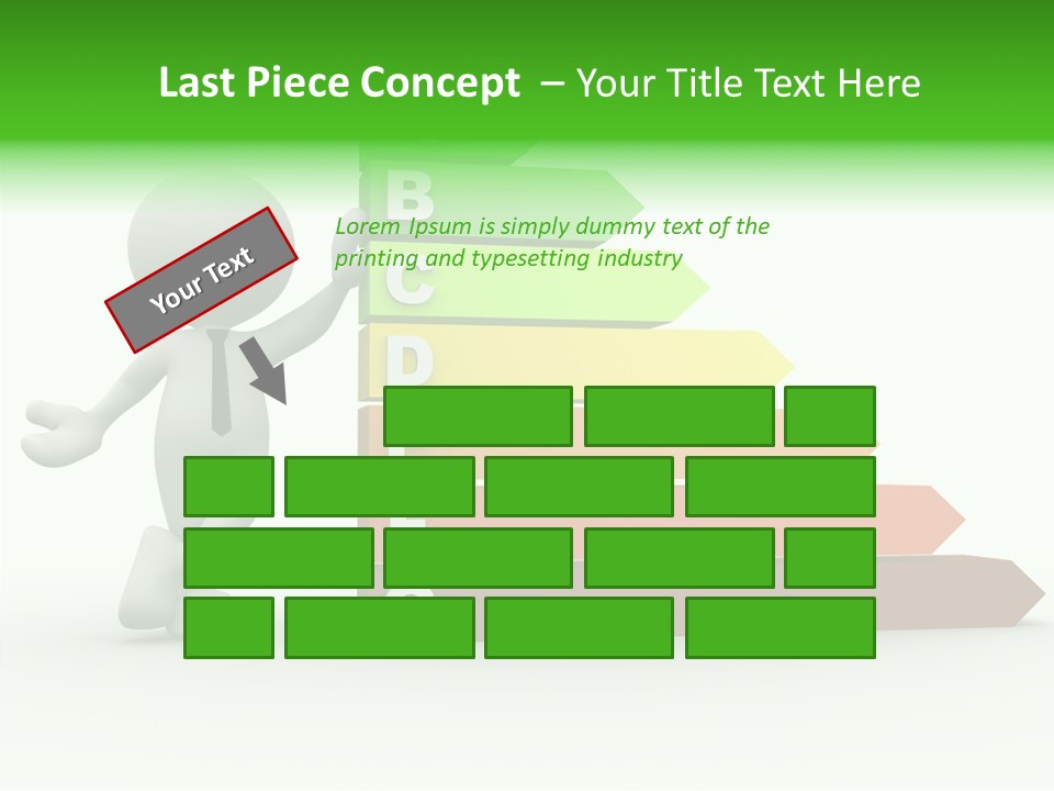 Industrial Construction Arrow PowerPoint Template