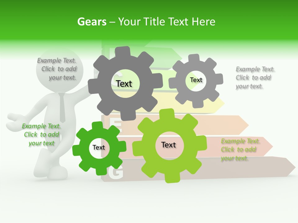 Industrial Construction Arrow PowerPoint Template