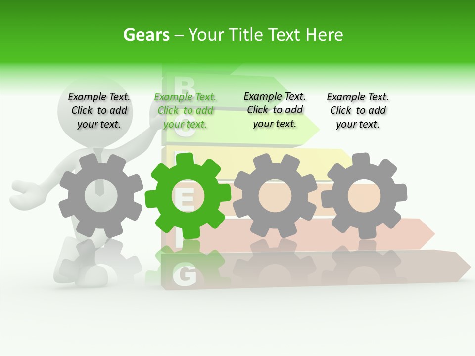 Industrial Construction Arrow PowerPoint Template