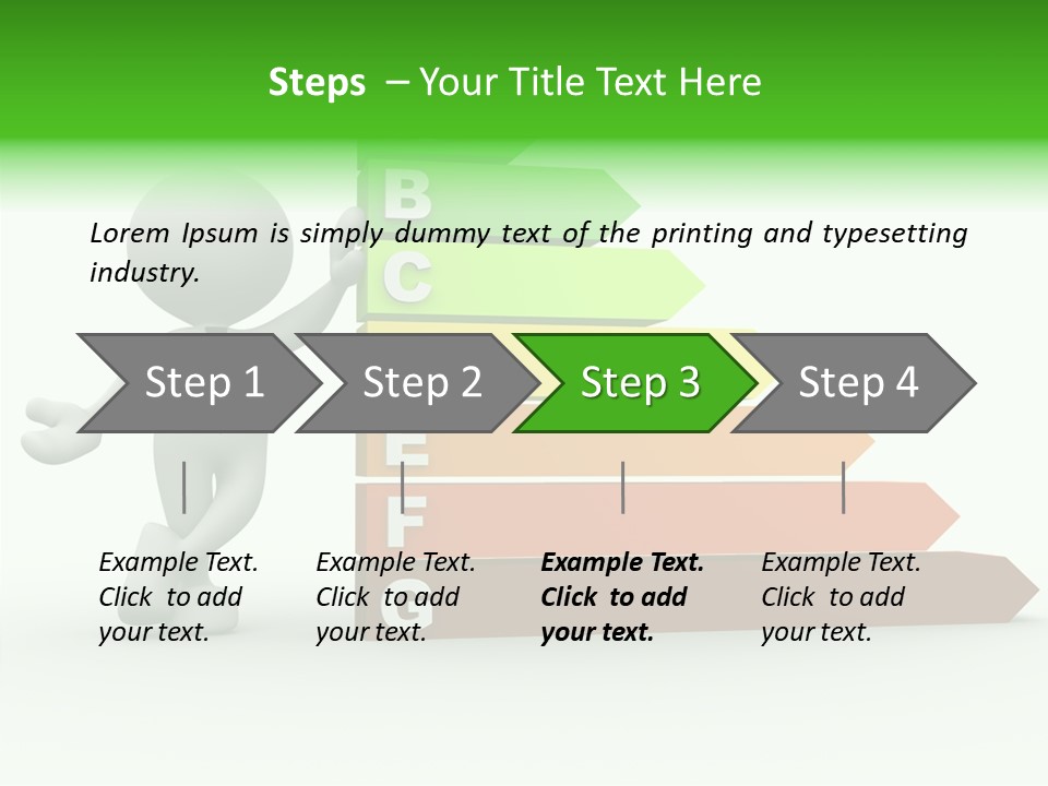 Industrial Construction Arrow PowerPoint Template