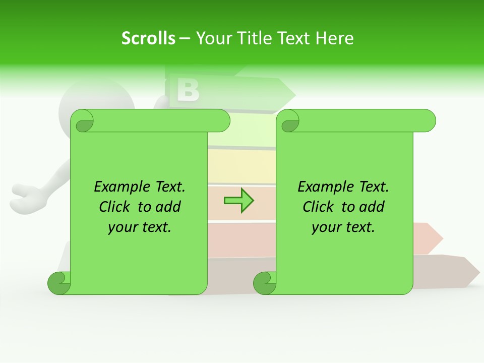 Industrial Construction Arrow PowerPoint Template