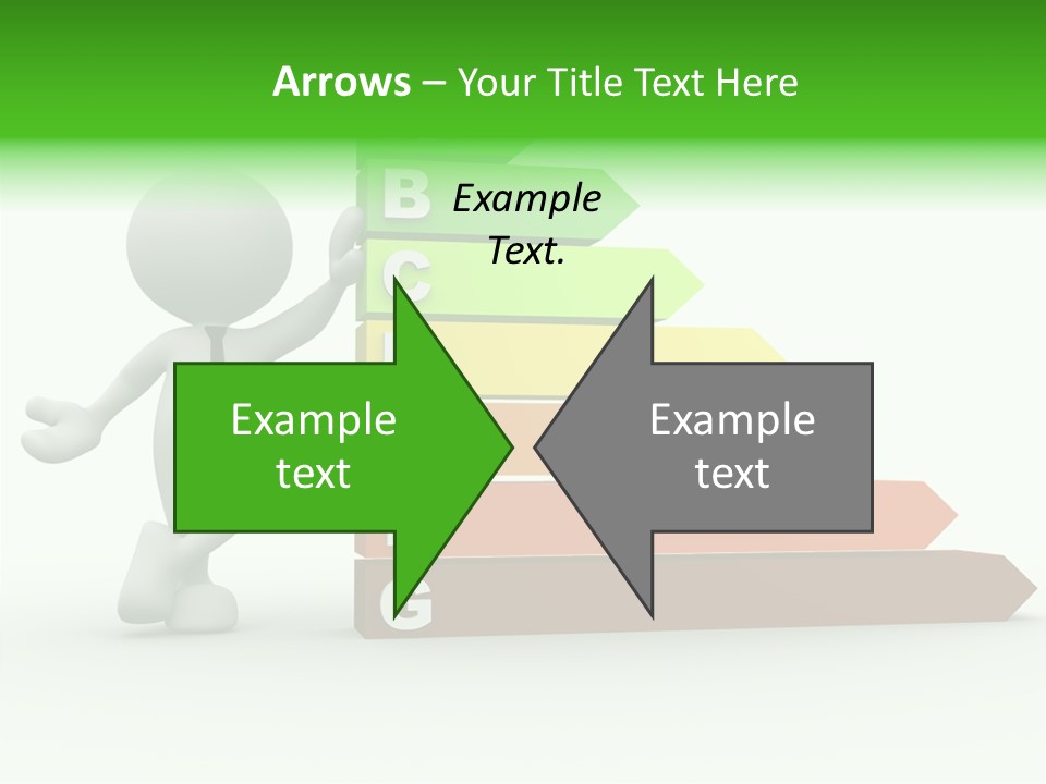Industrial Construction Arrow PowerPoint Template
