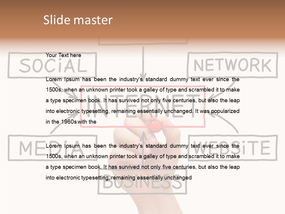 Flow Male Www PowerPoint Template
