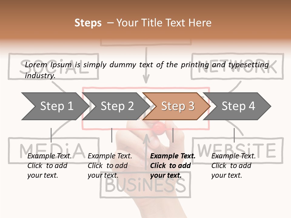 Flow Male Www PowerPoint Template