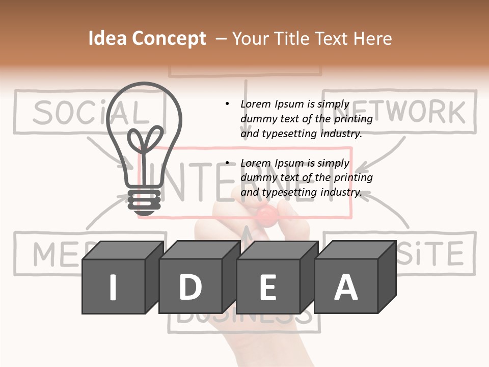 Flow Male Www PowerPoint Template