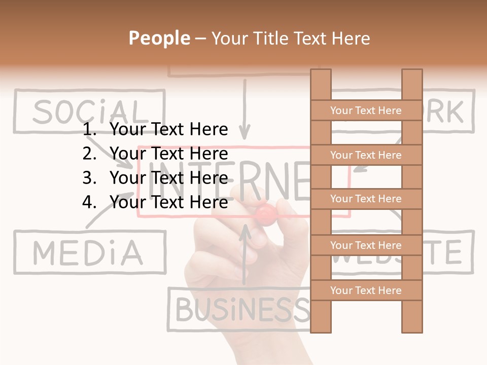 Flow Male Www PowerPoint Template