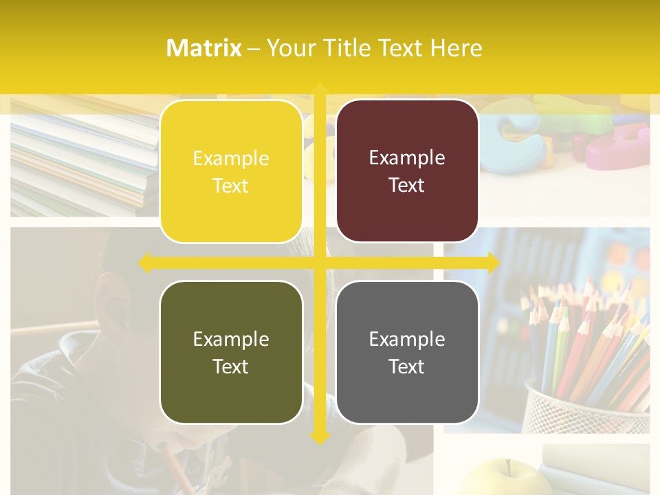 Study Studing Drawing Collection PowerPoint Template