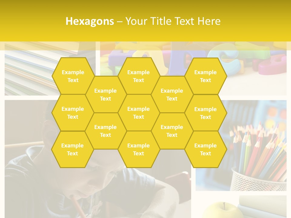 Study Studing Drawing Collection PowerPoint Template