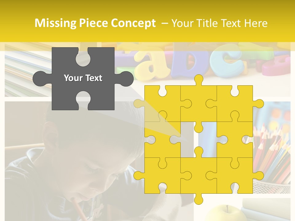 Study Studing Drawing Collection PowerPoint Template