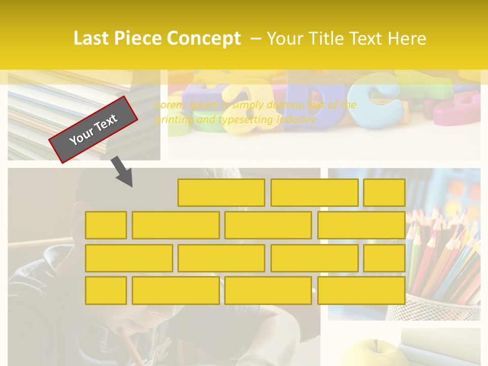 Study Studing Drawing Collection PowerPoint Template