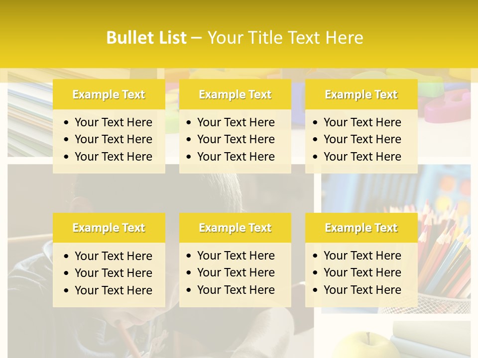 Study Studing Drawing Collection PowerPoint Template