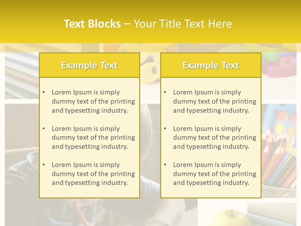 Study Studing Drawing Collection PowerPoint Template