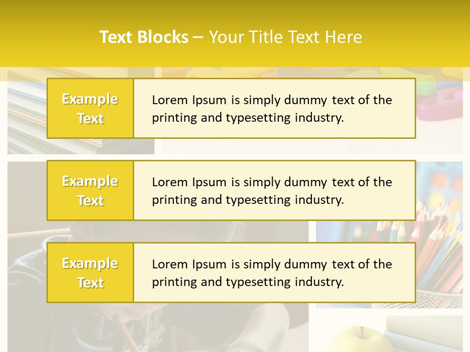Study Studing Drawing Collection PowerPoint Template