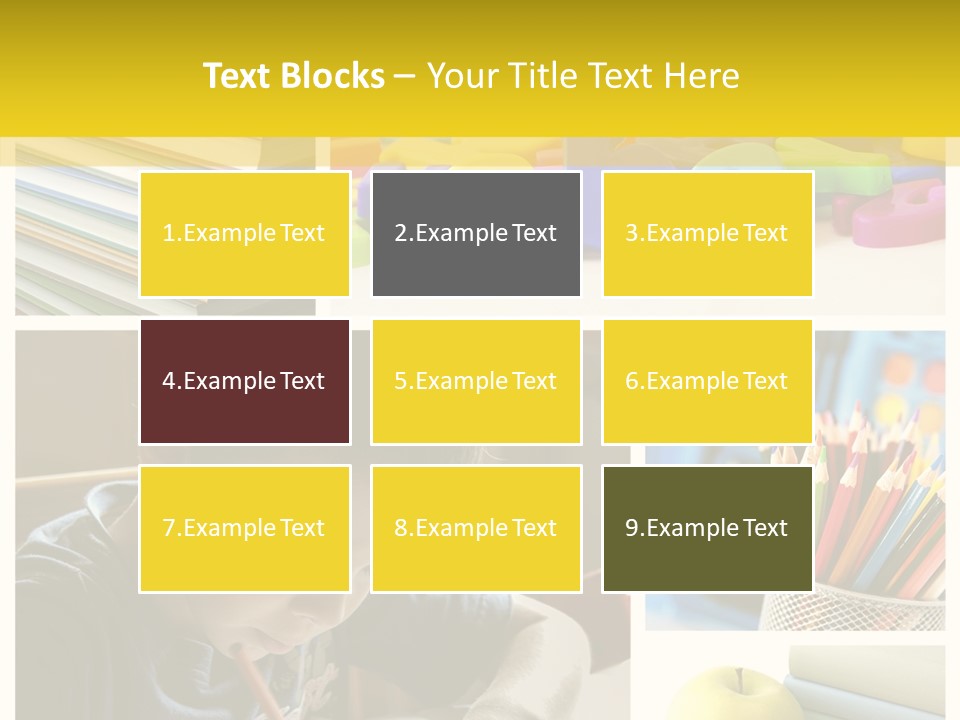 Study Studing Drawing Collection PowerPoint Template
