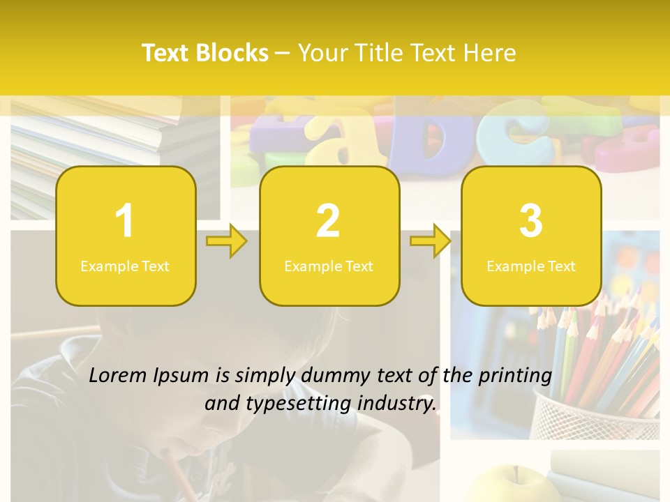 Study Studing Drawing Collection PowerPoint Template