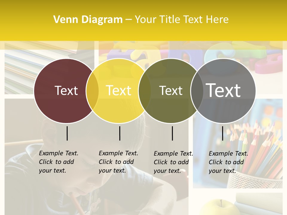 Study Studing Drawing Collection PowerPoint Template