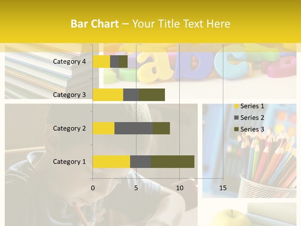 Study Studing Drawing Collection PowerPoint Template