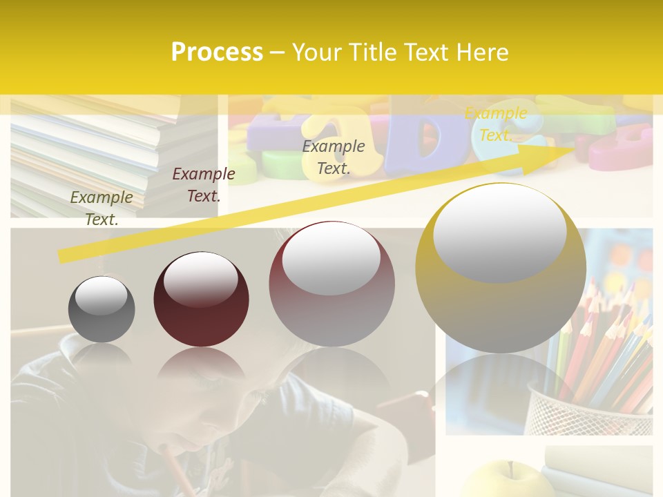 Study Studing Drawing Collection PowerPoint Template