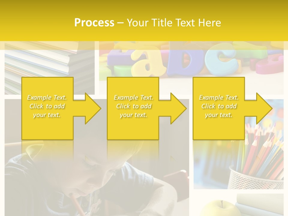 Study Studing Drawing Collection PowerPoint Template