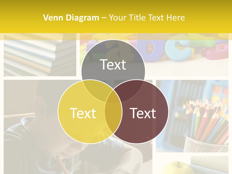 Study Studing Drawing Collection PowerPoint Template