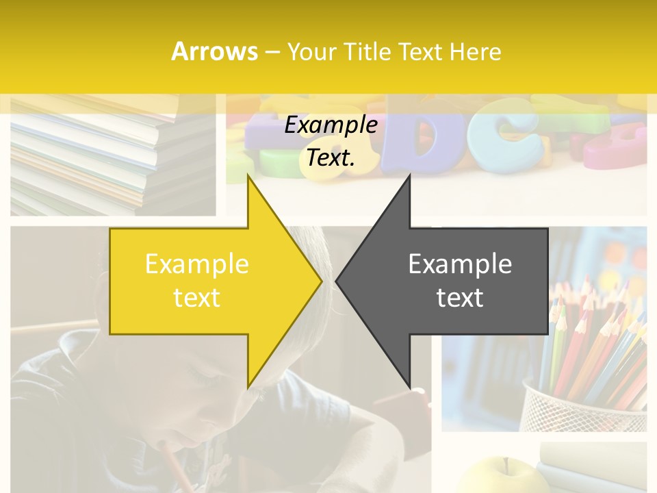 Study Studing Drawing Collection PowerPoint Template