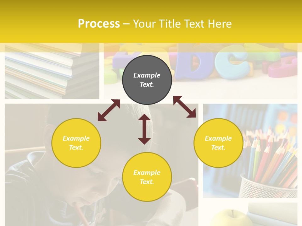 Study Studing Drawing Collection PowerPoint Template