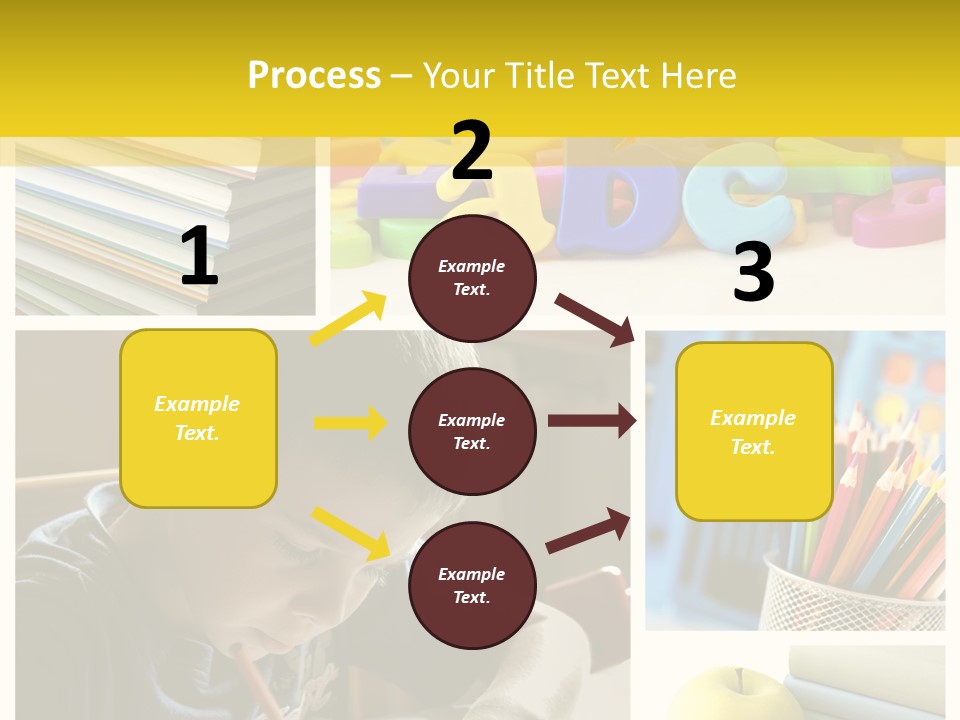 Study Studing Drawing Collection PowerPoint Template