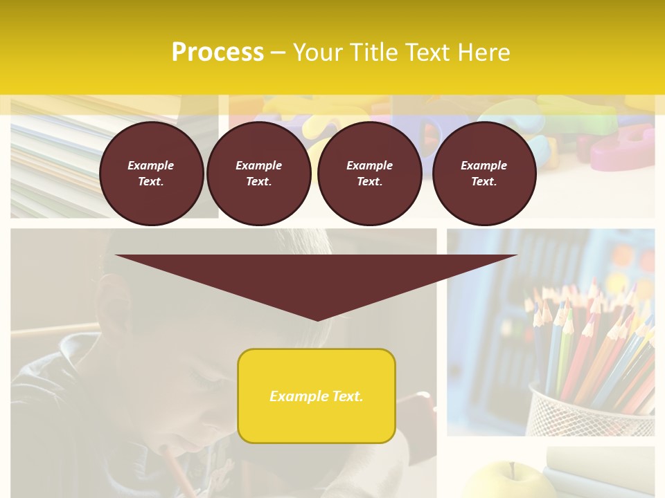 Study Studing Drawing Collection PowerPoint Template