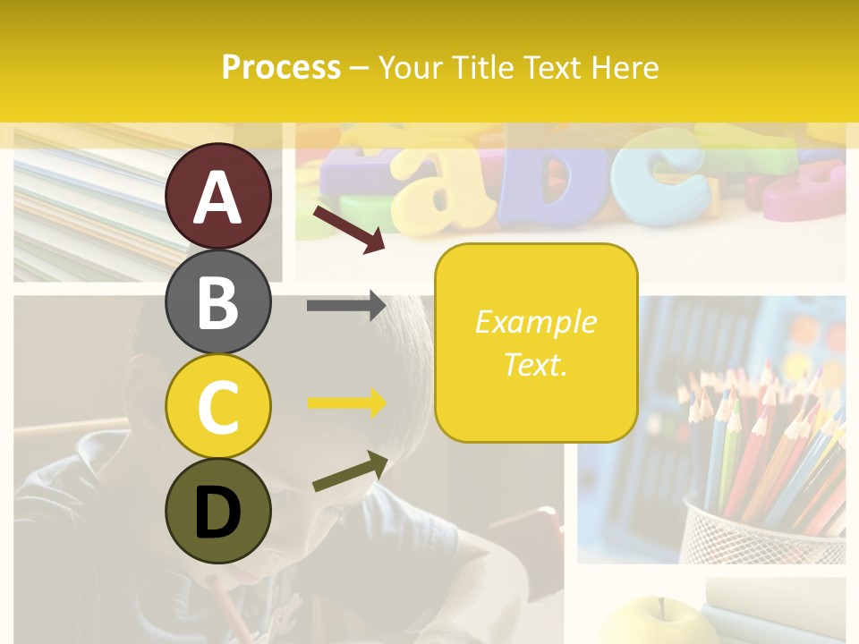 Study Studing Drawing Collection PowerPoint Template