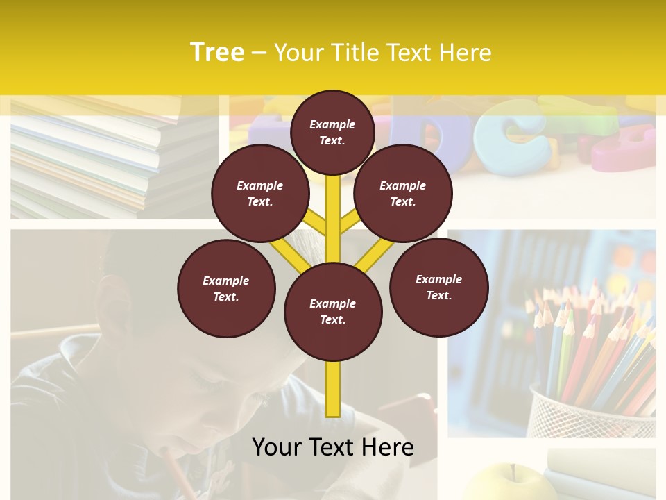 Study Studing Drawing Collection PowerPoint Template