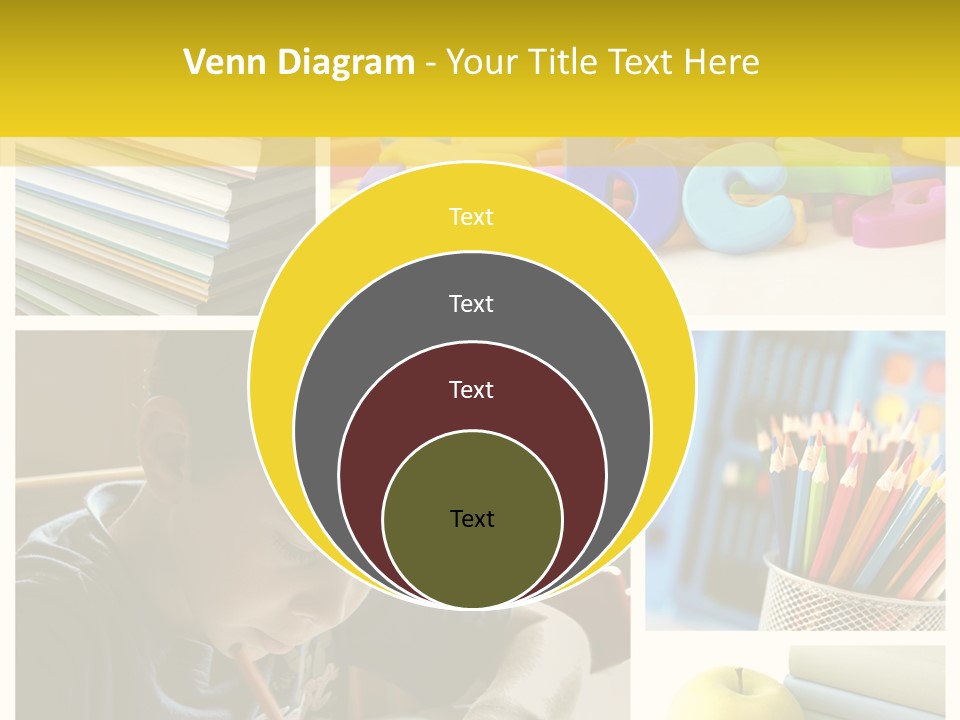 Study Studing Drawing Collection PowerPoint Template