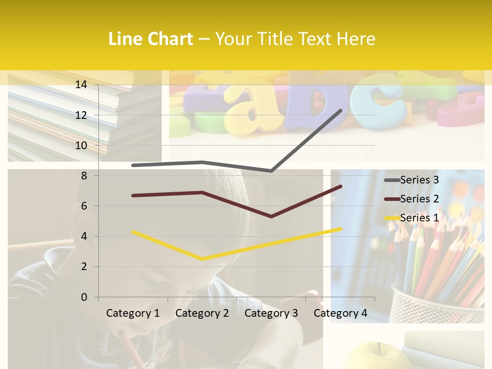 Study Studing Drawing Collection PowerPoint Template