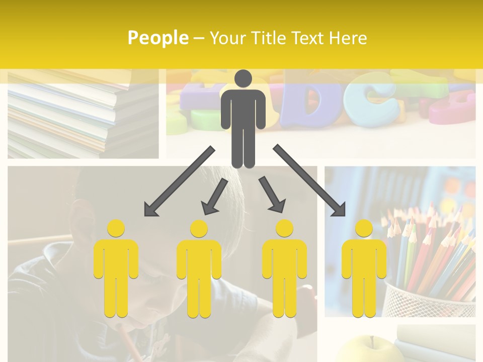 Study Studing Drawing Collection PowerPoint Template