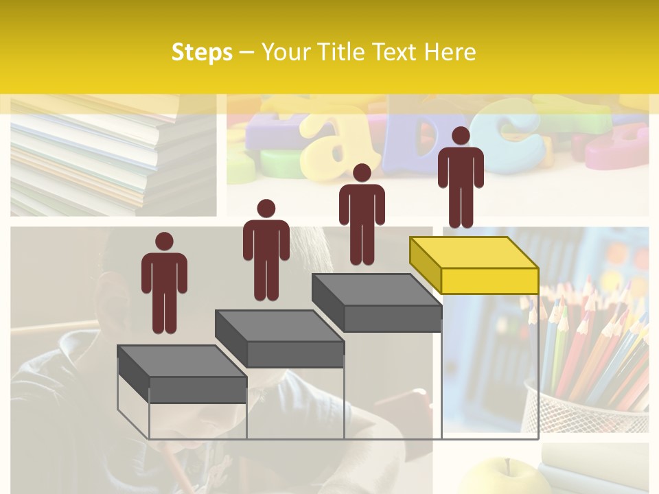 Study Studing Drawing Collection PowerPoint Template