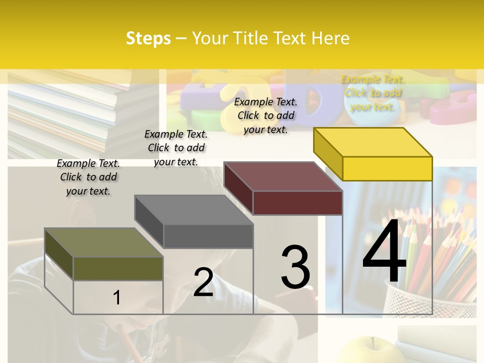 Study Studing Drawing Collection PowerPoint Template