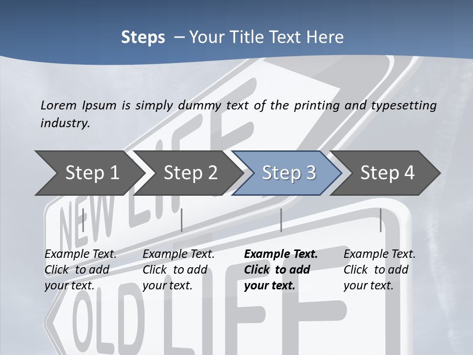 Old Happiness Fresh Start PowerPoint Template