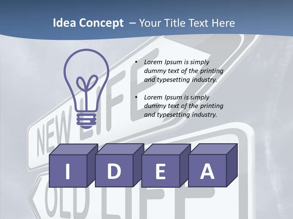 Old Happiness Fresh Start PowerPoint Template