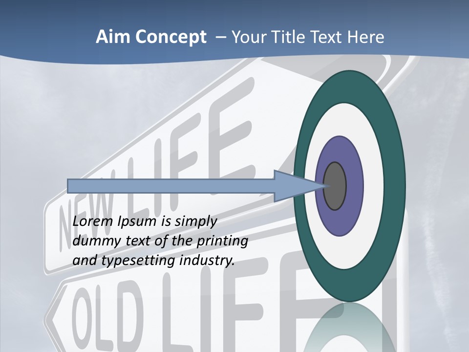 Old Happiness Fresh Start PowerPoint Template