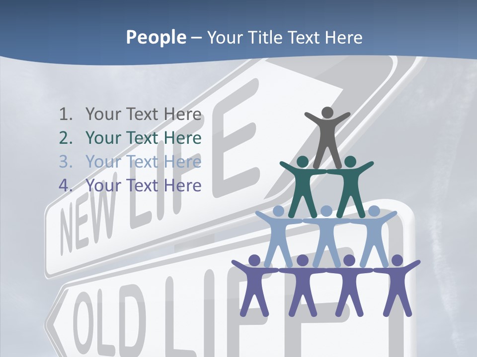 Old Happiness Fresh Start PowerPoint Template