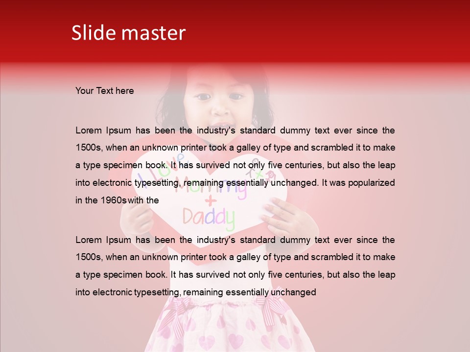 Hand Writing Color Hispanic PowerPoint Template