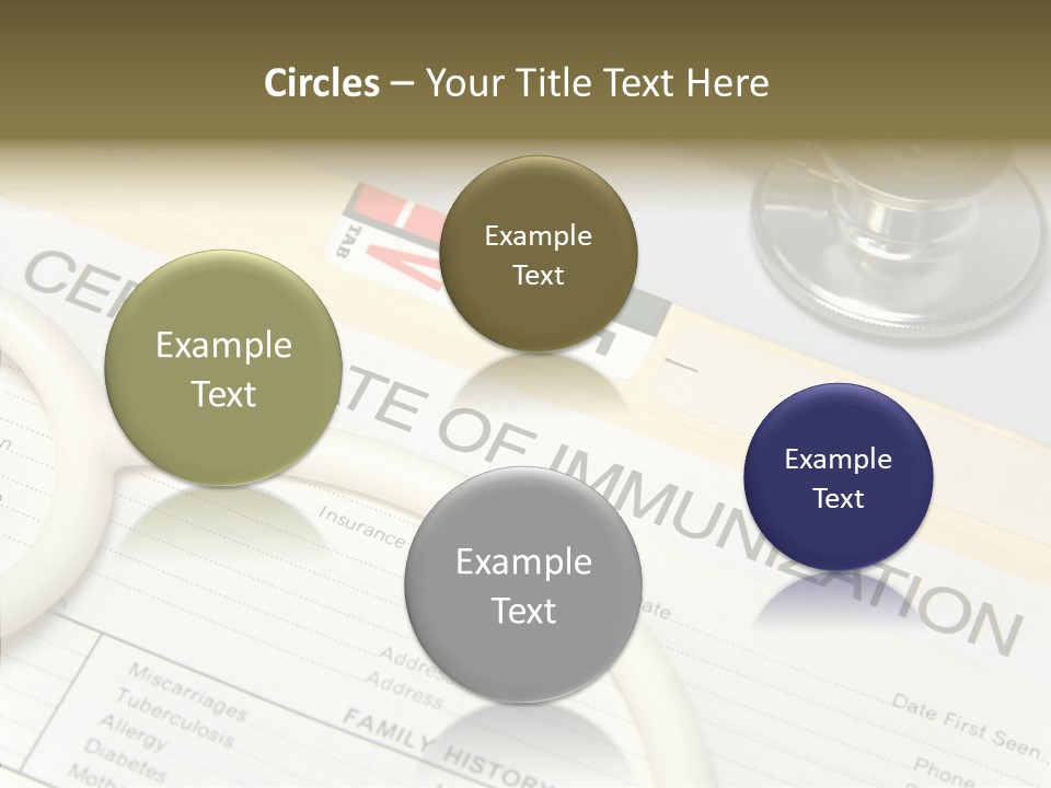 Closeup Admittance Records PowerPoint Template