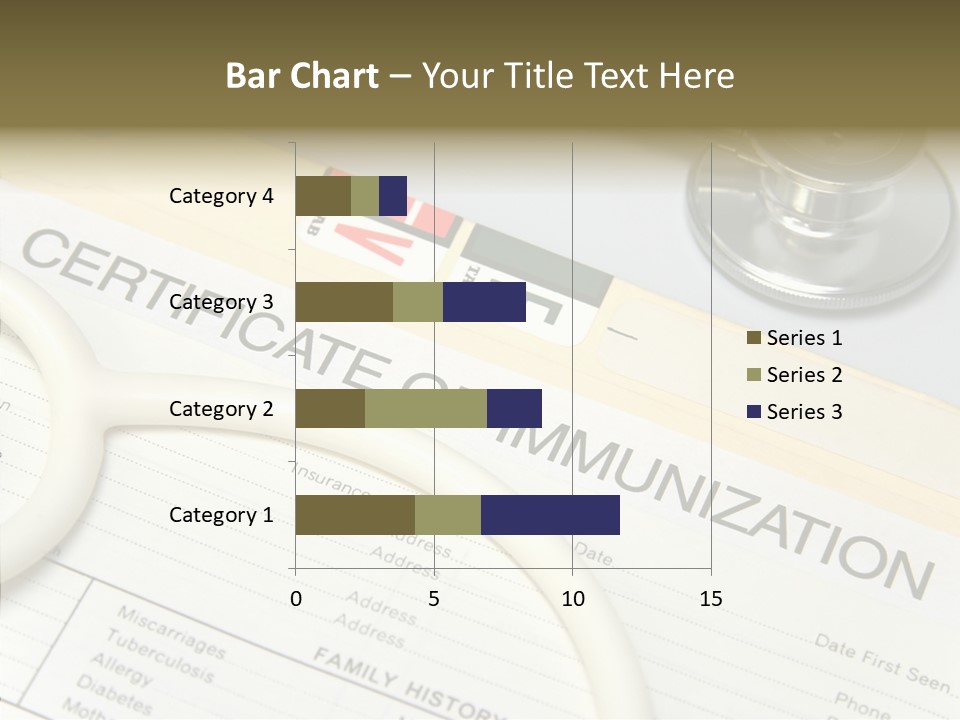 Closeup Admittance Records PowerPoint Template
