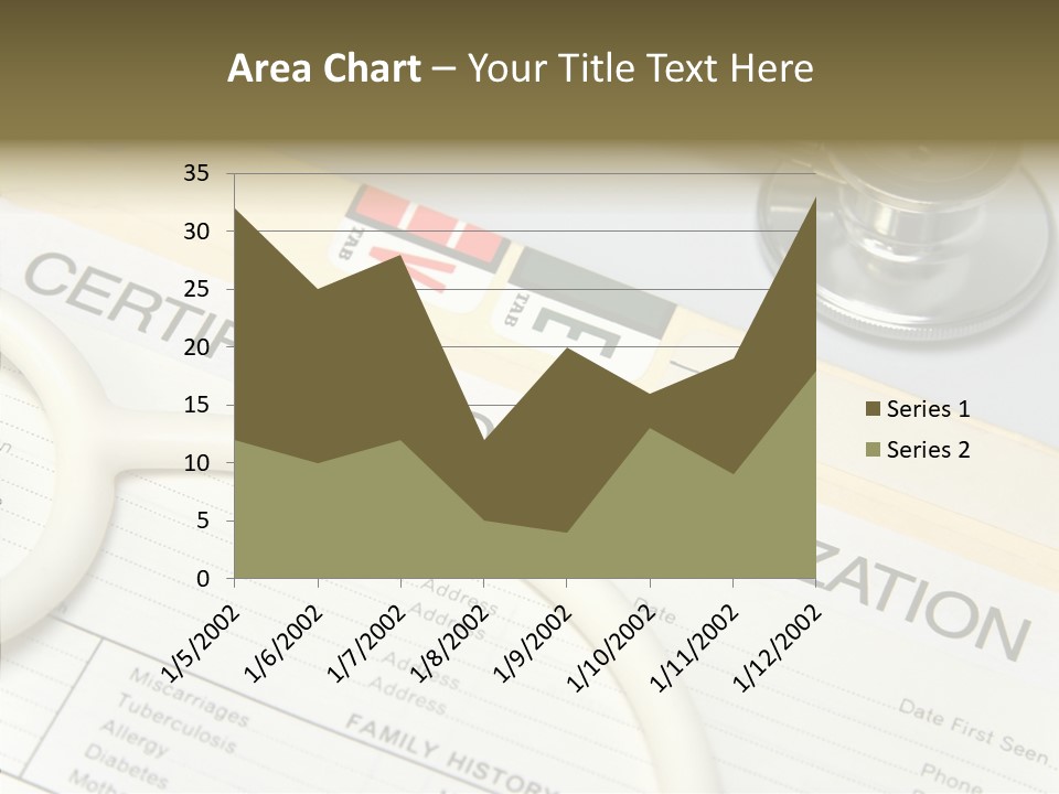 Closeup Admittance Records PowerPoint Template