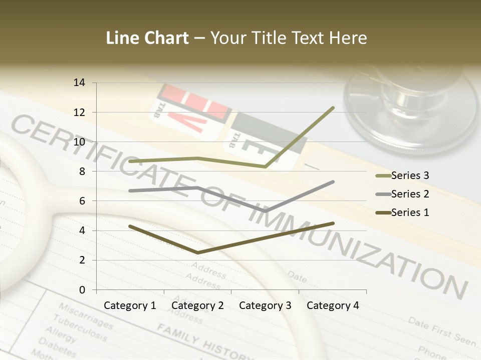 Closeup Admittance Records PowerPoint Template