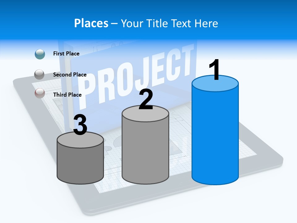 Floor Plan Sale Tablet Pc PowerPoint Template