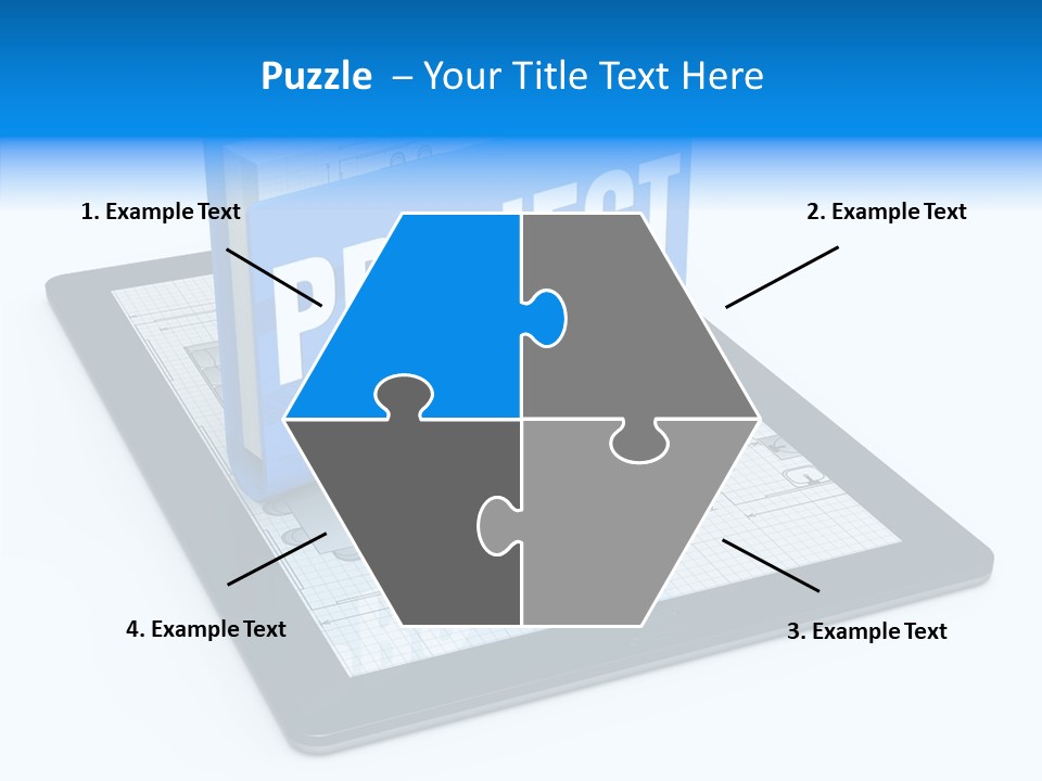 Floor Plan Sale Tablet Pc PowerPoint Template